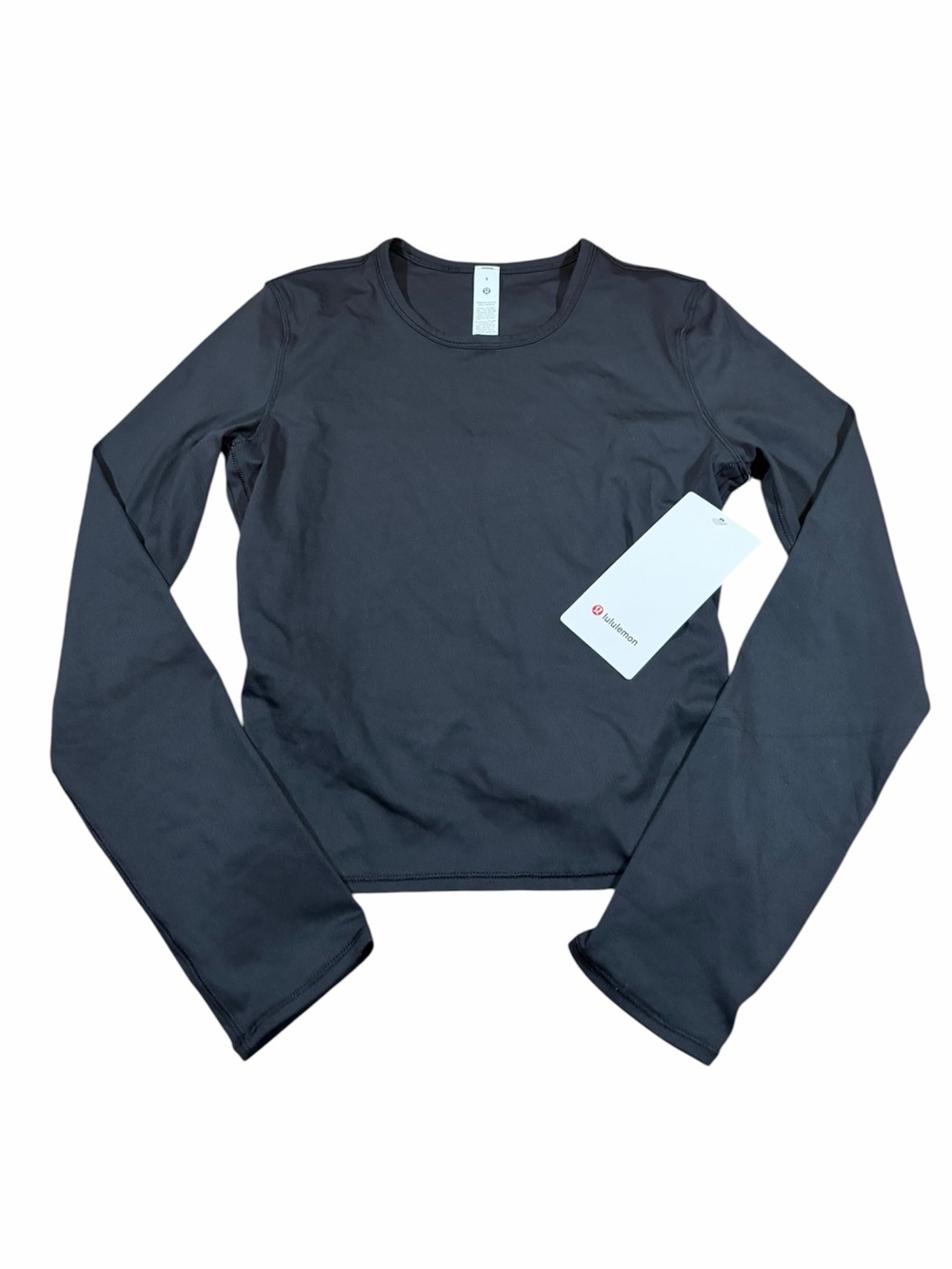 NWT Lululemon All It Takes Back-Twist Long Sleeve T-Shirt *Silky (Black) Size 8